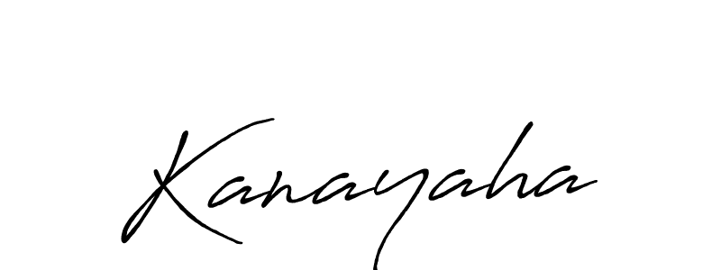 Kanayaha stylish signature style. Best Handwritten Sign (Antro_Vectra_Bolder) for my name. Handwritten Signature Collection Ideas for my name Kanayaha. Kanayaha signature style 7 images and pictures png