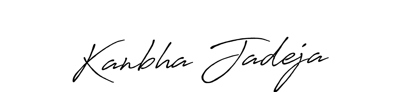 Also we have Kanbha Jadeja name is the best signature style. Create professional handwritten signature collection using Antro_Vectra_Bolder autograph style. Kanbha Jadeja signature style 7 images and pictures png