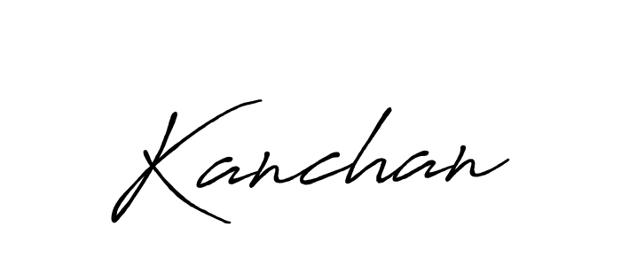 Once you've used our free online signature maker to create your best signature Antro_Vectra_Bolder style, it's time to enjoy all of the benefits that Kanchan name signing documents. Kanchan signature style 7 images and pictures png