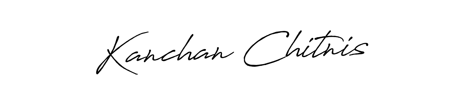 How to Draw Kanchan Chitnis signature style? Antro_Vectra_Bolder is a latest design signature styles for name Kanchan Chitnis. Kanchan Chitnis signature style 7 images and pictures png