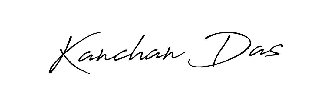 Create a beautiful signature design for name Kanchan Das. With this signature (Antro_Vectra_Bolder) fonts, you can make a handwritten signature for free. Kanchan Das signature style 7 images and pictures png