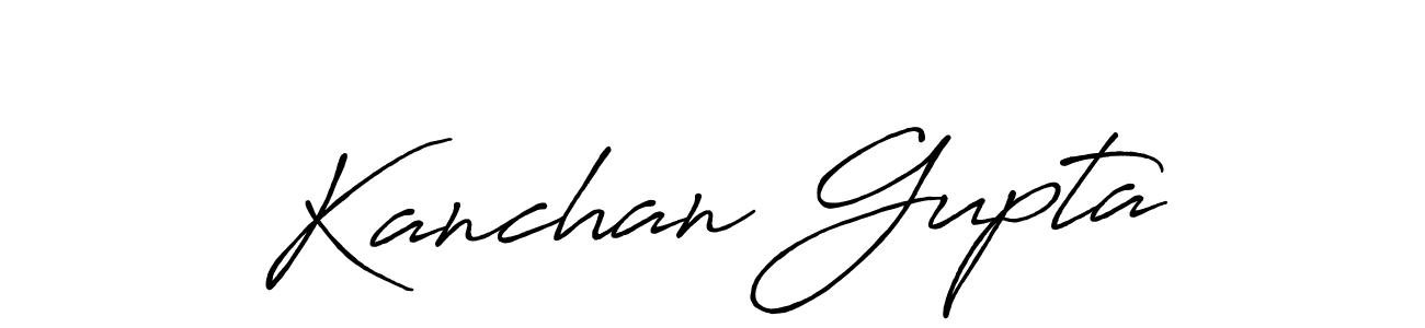 Antro_Vectra_Bolder is a professional signature style that is perfect for those who want to add a touch of class to their signature. It is also a great choice for those who want to make their signature more unique. Get Kanchan Gupta name to fancy signature for free. Kanchan Gupta signature style 7 images and pictures png