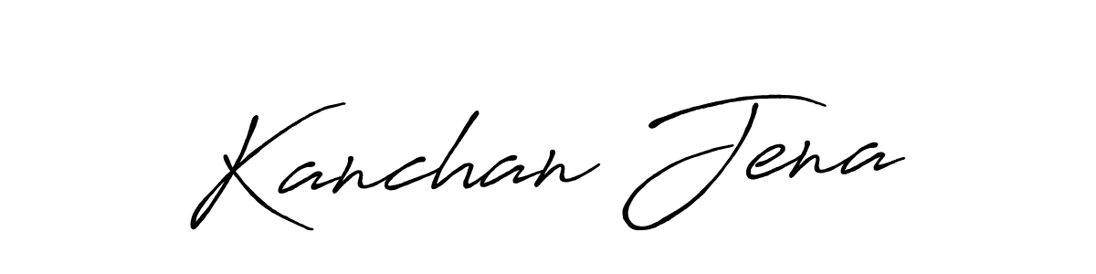 Make a beautiful signature design for name Kanchan Jena. With this signature (Antro_Vectra_Bolder) style, you can create a handwritten signature for free. Kanchan Jena signature style 7 images and pictures png