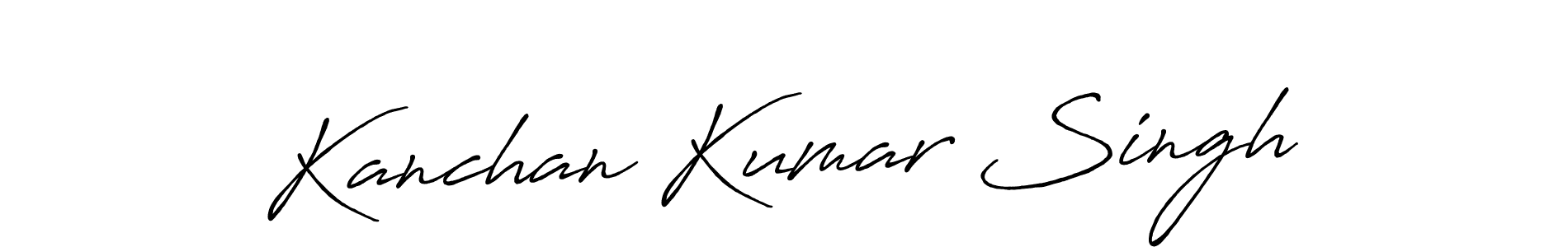 Design your own signature with our free online signature maker. With this signature software, you can create a handwritten (Antro_Vectra_Bolder) signature for name Kanchan Kumar Singh. Kanchan Kumar Singh signature style 7 images and pictures png