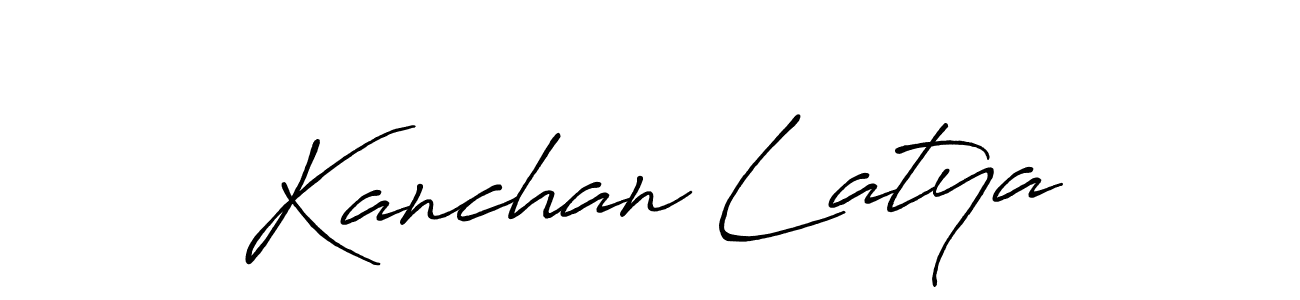It looks lik you need a new signature style for name Kanchan Latya. Design unique handwritten (Antro_Vectra_Bolder) signature with our free signature maker in just a few clicks. Kanchan Latya signature style 7 images and pictures png