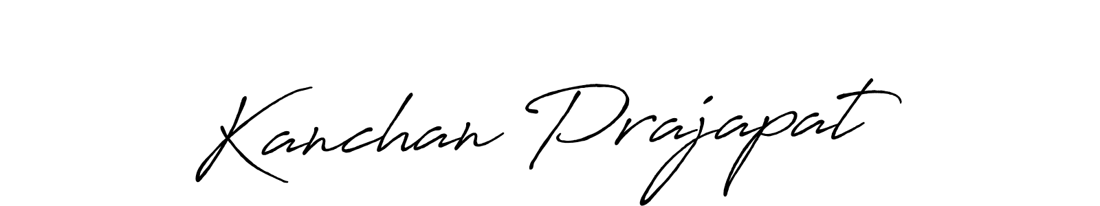 Design your own signature with our free online signature maker. With this signature software, you can create a handwritten (Antro_Vectra_Bolder) signature for name Kanchan Prajapat. Kanchan Prajapat signature style 7 images and pictures png