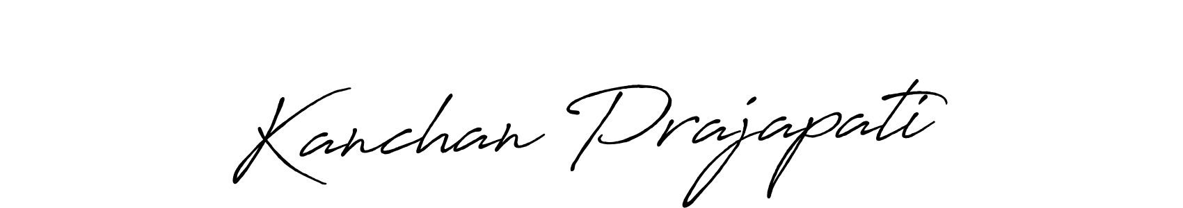 Also You can easily find your signature by using the search form. We will create Kanchan Prajapati name handwritten signature images for you free of cost using Antro_Vectra_Bolder sign style. Kanchan Prajapati signature style 7 images and pictures png