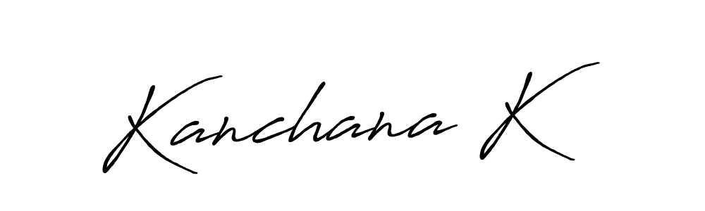 Here are the top 10 professional signature styles for the name Kanchana K. These are the best autograph styles you can use for your name. Kanchana K signature style 7 images and pictures png