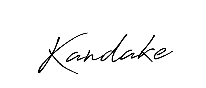 Design your own signature with our free online signature maker. With this signature software, you can create a handwritten (Antro_Vectra_Bolder) signature for name Kandake. Kandake signature style 7 images and pictures png