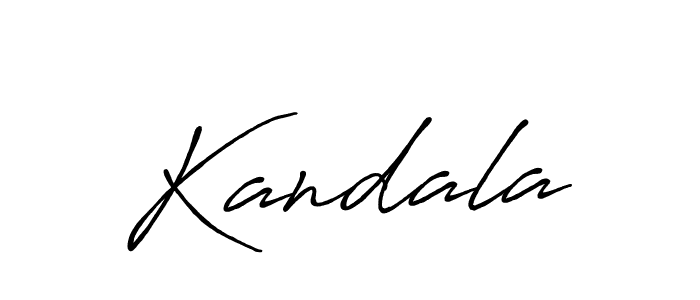 Make a beautiful signature design for name Kandala. With this signature (Antro_Vectra_Bolder) style, you can create a handwritten signature for free. Kandala signature style 7 images and pictures png