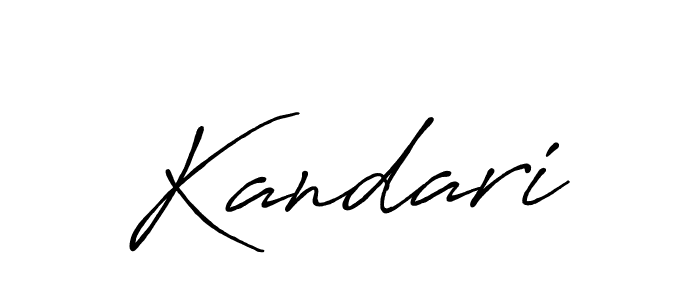 Also we have Kandari name is the best signature style. Create professional handwritten signature collection using Antro_Vectra_Bolder autograph style. Kandari signature style 7 images and pictures png