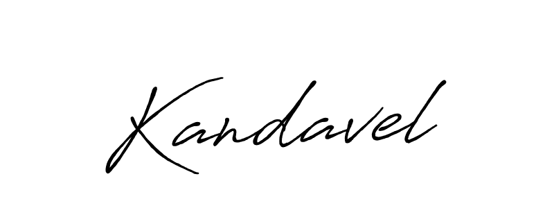 Kandavel stylish signature style. Best Handwritten Sign (Antro_Vectra_Bolder) for my name. Handwritten Signature Collection Ideas for my name Kandavel. Kandavel signature style 7 images and pictures png