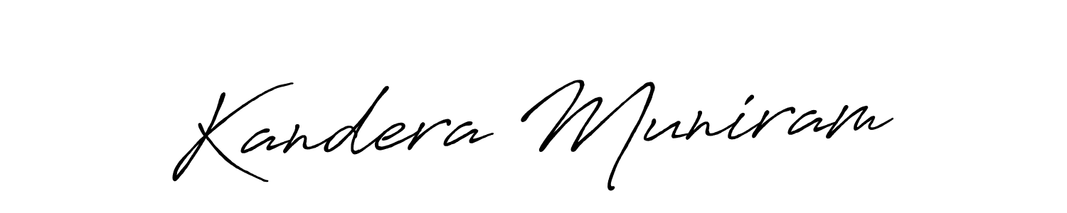 It looks lik you need a new signature style for name Kandera Muniram. Design unique handwritten (Antro_Vectra_Bolder) signature with our free signature maker in just a few clicks. Kandera Muniram signature style 7 images and pictures png