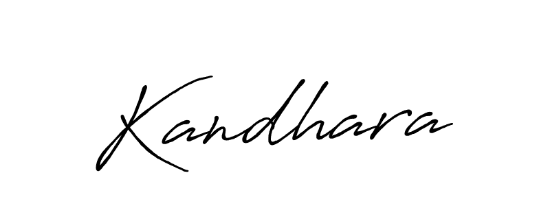 How to make Kandhara signature? Antro_Vectra_Bolder is a professional autograph style. Create handwritten signature for Kandhara name. Kandhara signature style 7 images and pictures png