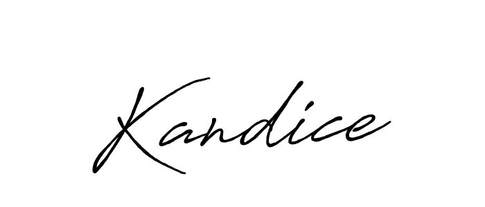 How to make Kandice signature? Antro_Vectra_Bolder is a professional autograph style. Create handwritten signature for Kandice name. Kandice signature style 7 images and pictures png