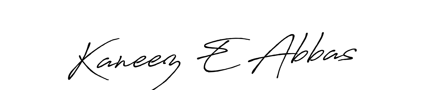 How to make Kaneez E Abbas signature? Antro_Vectra_Bolder is a professional autograph style. Create handwritten signature for Kaneez E Abbas name. Kaneez E Abbas signature style 7 images and pictures png