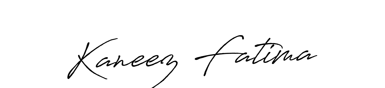 How to make Kaneez Fatima name signature. Use Antro_Vectra_Bolder style for creating short signs online. This is the latest handwritten sign. Kaneez Fatima signature style 7 images and pictures png