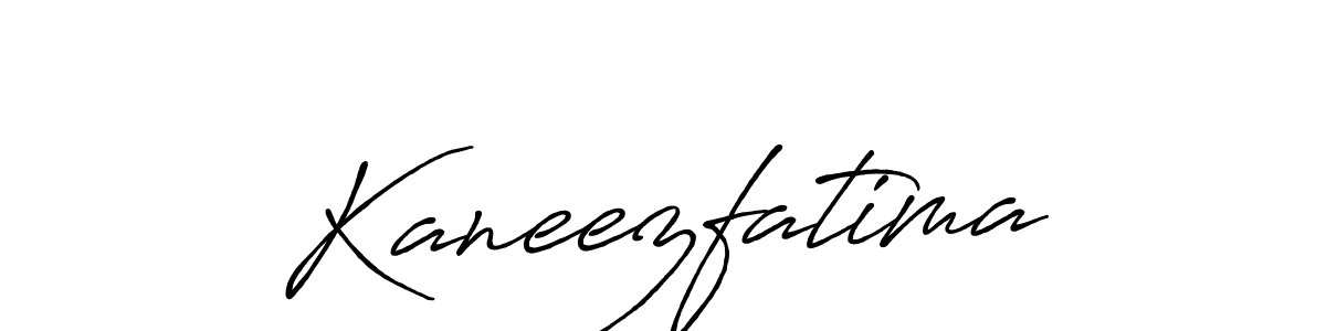 Make a beautiful signature design for name Kaneezfatima. With this signature (Antro_Vectra_Bolder) style, you can create a handwritten signature for free. Kaneezfatima signature style 7 images and pictures png