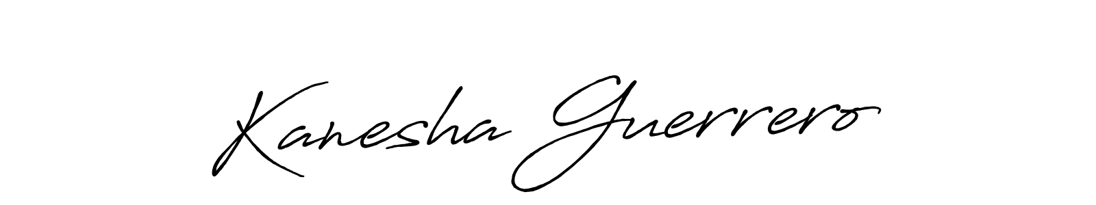 Antro_Vectra_Bolder is a professional signature style that is perfect for those who want to add a touch of class to their signature. It is also a great choice for those who want to make their signature more unique. Get Kanesha Guerrero name to fancy signature for free. Kanesha Guerrero signature style 7 images and pictures png