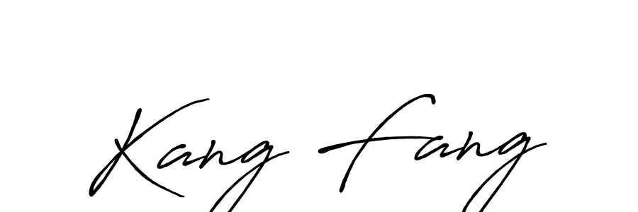 How to make Kang Fang name signature. Use Antro_Vectra_Bolder style for creating short signs online. This is the latest handwritten sign. Kang Fang signature style 7 images and pictures png