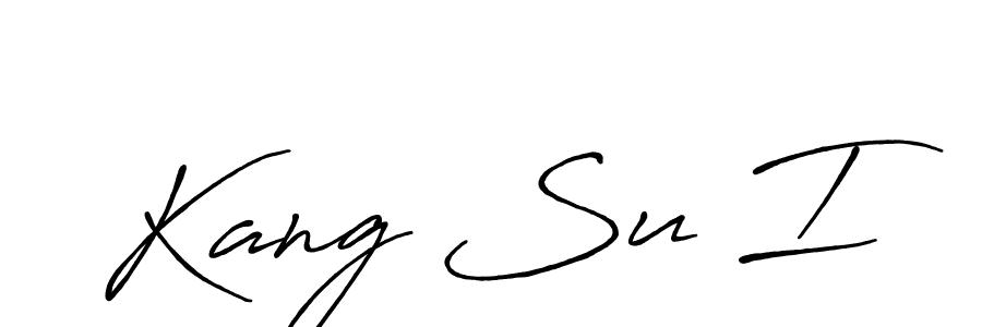 Kang Su I stylish signature style. Best Handwritten Sign (Antro_Vectra_Bolder) for my name. Handwritten Signature Collection Ideas for my name Kang Su I. Kang Su I signature style 7 images and pictures png