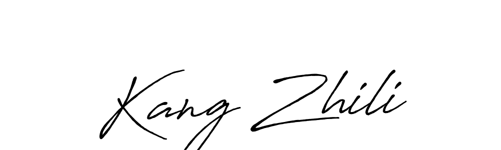 Use a signature maker to create a handwritten signature online. With this signature software, you can design (Antro_Vectra_Bolder) your own signature for name Kang Zhili. Kang Zhili signature style 7 images and pictures png
