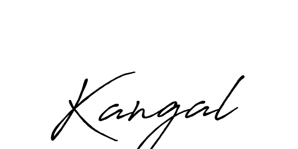 Design your own signature with our free online signature maker. With this signature software, you can create a handwritten (Antro_Vectra_Bolder) signature for name Kangal. Kangal signature style 7 images and pictures png