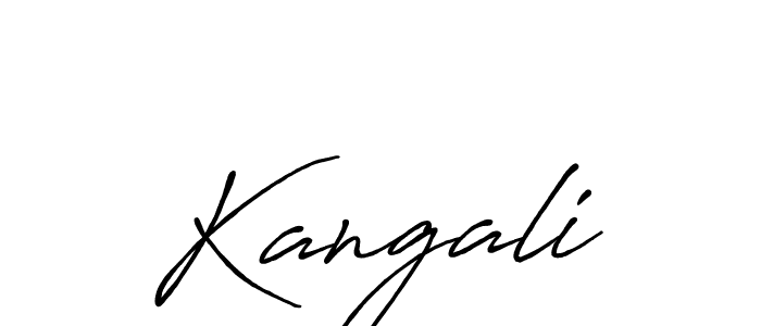 Kangali stylish signature style. Best Handwritten Sign (Antro_Vectra_Bolder) for my name. Handwritten Signature Collection Ideas for my name Kangali. Kangali signature style 7 images and pictures png
