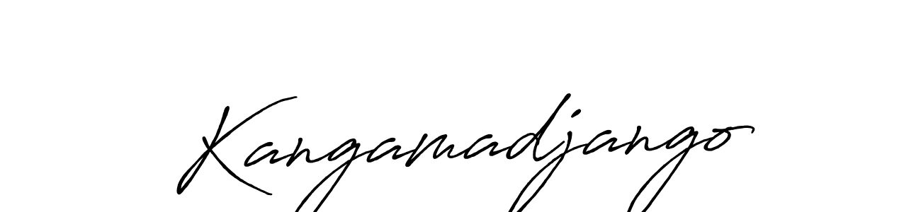 Design your own signature with our free online signature maker. With this signature software, you can create a handwritten (Antro_Vectra_Bolder) signature for name Kangamadjango. Kangamadjango signature style 7 images and pictures png