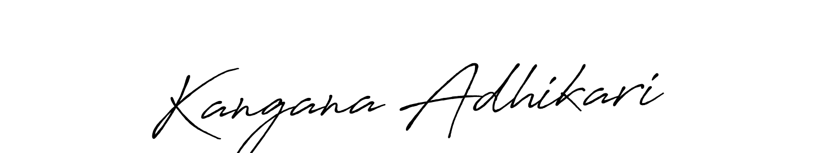 Make a beautiful signature design for name Kangana Adhikari. Use this online signature maker to create a handwritten signature for free. Kangana Adhikari signature style 7 images and pictures png