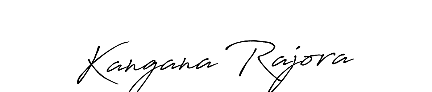 Also we have Kangana Rajora name is the best signature style. Create professional handwritten signature collection using Antro_Vectra_Bolder autograph style. Kangana Rajora signature style 7 images and pictures png