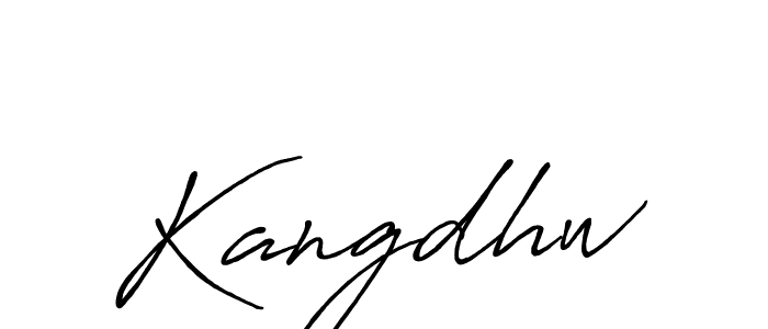 How to make Kangdhw signature? Antro_Vectra_Bolder is a professional autograph style. Create handwritten signature for Kangdhw name. Kangdhw signature style 7 images and pictures png