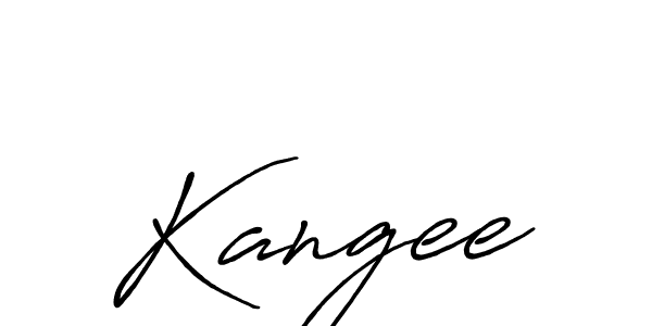 Create a beautiful signature design for name Kangee. With this signature (Antro_Vectra_Bolder) fonts, you can make a handwritten signature for free. Kangee signature style 7 images and pictures png