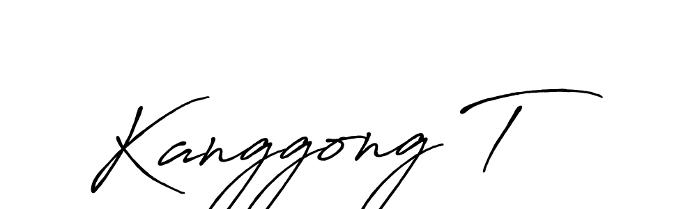 See photos of Kanggong T official signature by Spectra . Check more albums & portfolios. Read reviews & check more about Antro_Vectra_Bolder font. Kanggong T signature style 7 images and pictures png