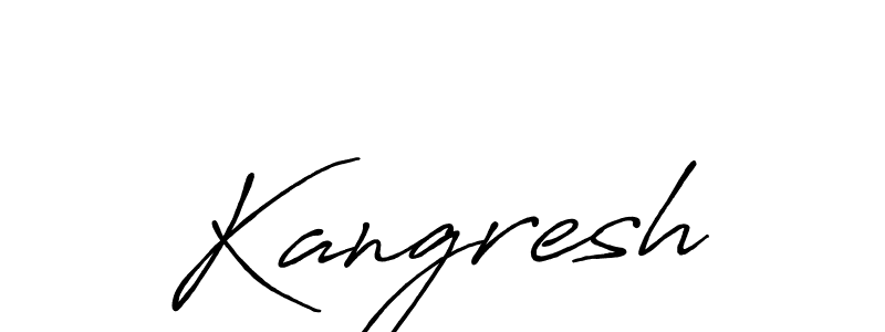 How to make Kangresh signature? Antro_Vectra_Bolder is a professional autograph style. Create handwritten signature for Kangresh name. Kangresh signature style 7 images and pictures png