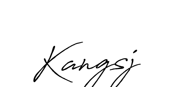 if you are searching for the best signature style for your name Kangsj. so please give up your signature search. here we have designed multiple signature styles  using Antro_Vectra_Bolder. Kangsj signature style 7 images and pictures png