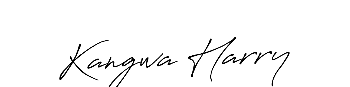 Use a signature maker to create a handwritten signature online. With this signature software, you can design (Antro_Vectra_Bolder) your own signature for name Kangwa Harry. Kangwa Harry signature style 7 images and pictures png