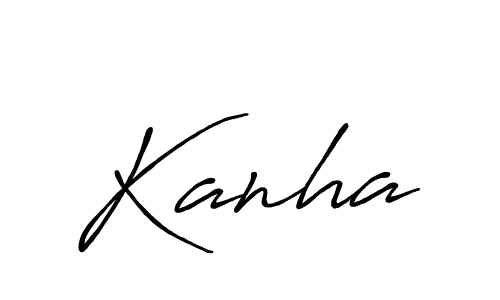 Also we have Kanha name is the best signature style. Create professional handwritten signature collection using Antro_Vectra_Bolder autograph style. Kanha signature style 7 images and pictures png