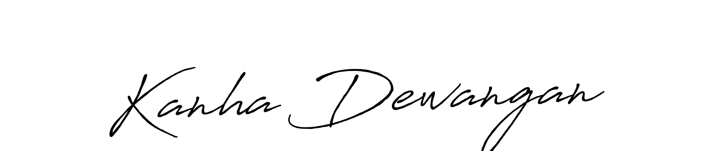 Create a beautiful signature design for name Kanha Dewangan. With this signature (Antro_Vectra_Bolder) fonts, you can make a handwritten signature for free. Kanha Dewangan signature style 7 images and pictures png