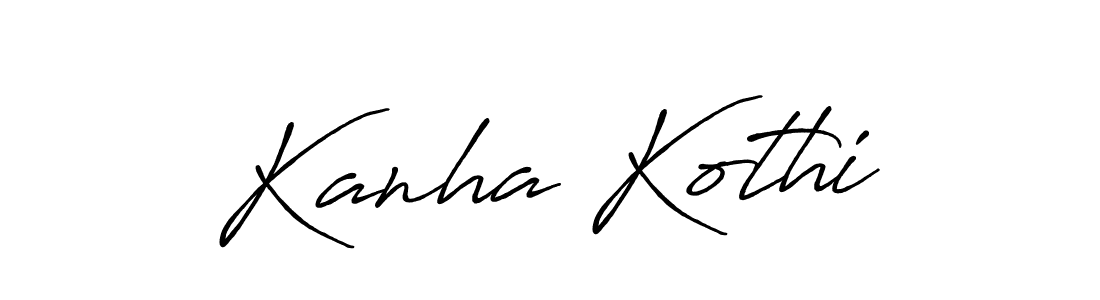 Make a beautiful signature design for name Kanha Kothi. Use this online signature maker to create a handwritten signature for free. Kanha Kothi signature style 7 images and pictures png