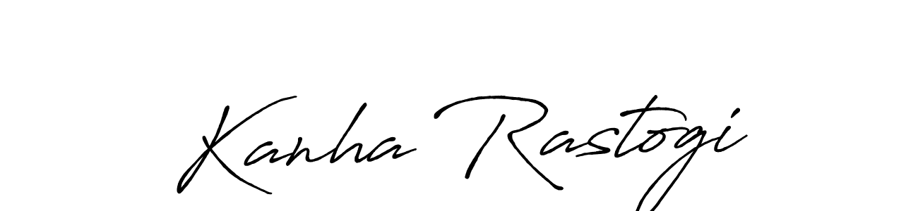 Use a signature maker to create a handwritten signature online. With this signature software, you can design (Antro_Vectra_Bolder) your own signature for name Kanha Rastogi. Kanha Rastogi signature style 7 images and pictures png
