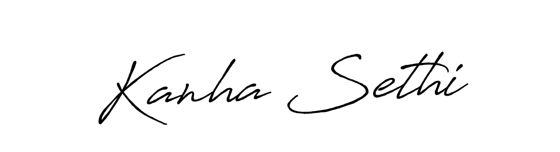 It looks lik you need a new signature style for name Kanha Sethi. Design unique handwritten (Antro_Vectra_Bolder) signature with our free signature maker in just a few clicks. Kanha Sethi signature style 7 images and pictures png