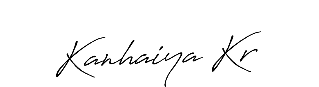 Similarly Antro_Vectra_Bolder is the best handwritten signature design. Signature creator online .You can use it as an online autograph creator for name Kanhaiya Kr. Kanhaiya Kr signature style 7 images and pictures png