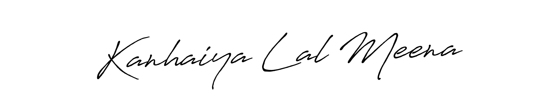 Make a beautiful signature design for name Kanhaiya Lal Meena. With this signature (Antro_Vectra_Bolder) style, you can create a handwritten signature for free. Kanhaiya Lal Meena signature style 7 images and pictures png