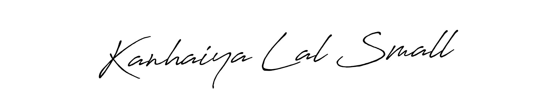 Use a signature maker to create a handwritten signature online. With this signature software, you can design (Antro_Vectra_Bolder) your own signature for name Kanhaiya Lal Small. Kanhaiya Lal Small signature style 7 images and pictures png