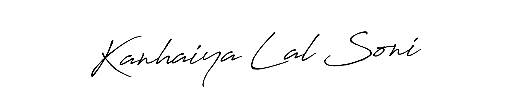 Kanhaiya Lal Soni stylish signature style. Best Handwritten Sign (Antro_Vectra_Bolder) for my name. Handwritten Signature Collection Ideas for my name Kanhaiya Lal Soni. Kanhaiya Lal Soni signature style 7 images and pictures png