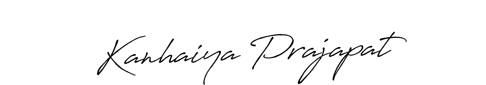 Design your own signature with our free online signature maker. With this signature software, you can create a handwritten (Antro_Vectra_Bolder) signature for name Kanhaiya Prajapat. Kanhaiya Prajapat signature style 7 images and pictures png