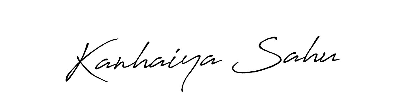 Similarly Antro_Vectra_Bolder is the best handwritten signature design. Signature creator online .You can use it as an online autograph creator for name Kanhaiya Sahu. Kanhaiya Sahu signature style 7 images and pictures png