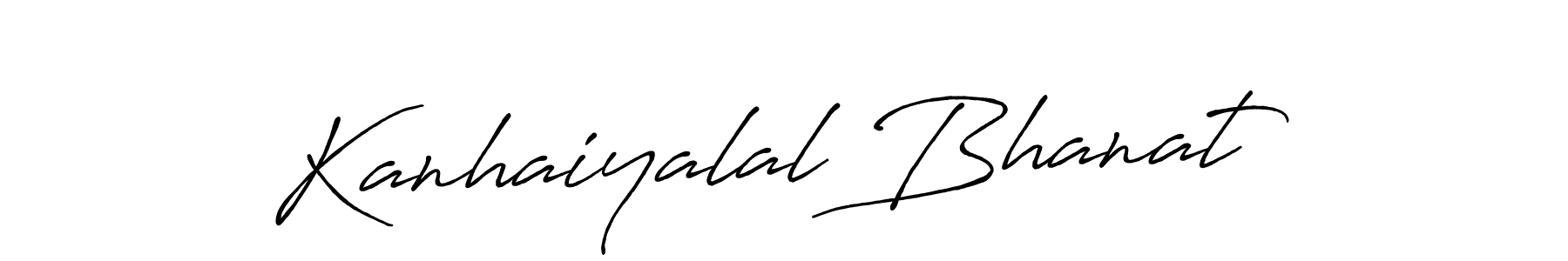 Use a signature maker to create a handwritten signature online. With this signature software, you can design (Antro_Vectra_Bolder) your own signature for name Kanhaiyalal Bhanat. Kanhaiyalal Bhanat signature style 7 images and pictures png