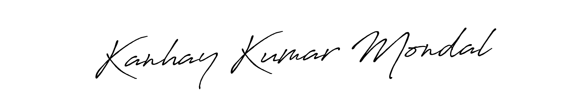 Kanhay Kumar Mondal stylish signature style. Best Handwritten Sign (Antro_Vectra_Bolder) for my name. Handwritten Signature Collection Ideas for my name Kanhay Kumar Mondal. Kanhay Kumar Mondal signature style 7 images and pictures png
